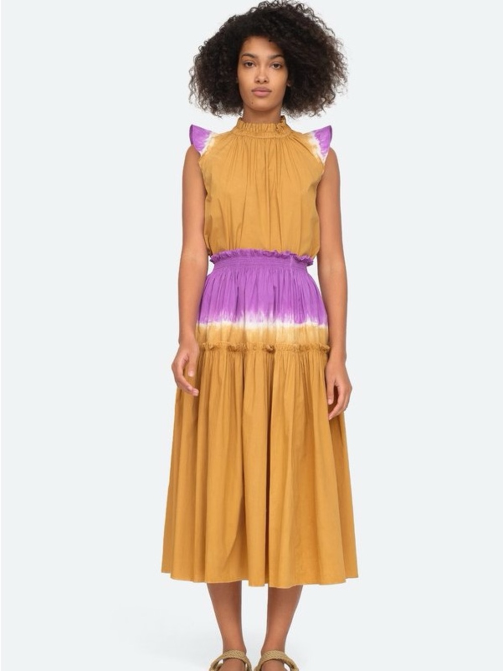 Sea New York Zelda Top in Honey Tie Dye 6